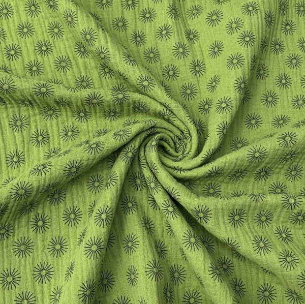 Musselin - Sunny - green