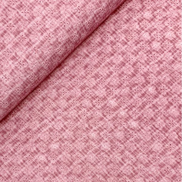 Musselin - Tie & Dye - Embroidery - dust pink