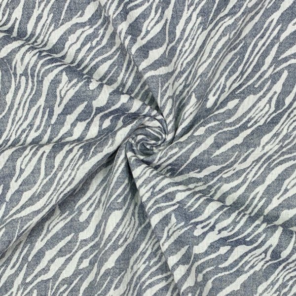 Musselin - Zebra Kattis - navy
