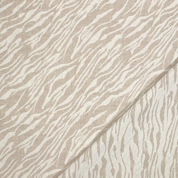 RESTSTÜCK 0,80m !!! - Musselin - Zebra Kattis - sand