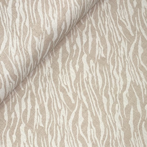 RESTSTÜCK 0,80m !!! - Musselin - Zebra Kattis - sand