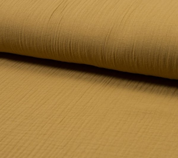 RESTSTÜCK 1,40m !!! - Musselin - uni - caramel