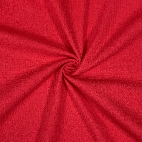Musselin - uni - rot