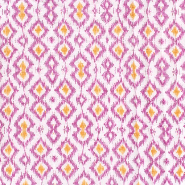 Doubleface Musselinstepper - Inka - white/pink/rosa