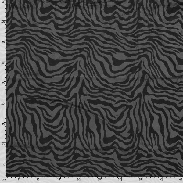 Nicky Velours - Mira Zebra - grau/schwarz