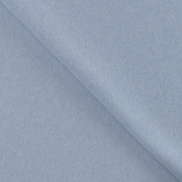 RESTSTÜCK 1m !!! - Bio Baumwoll Fleece - uni - blue melange