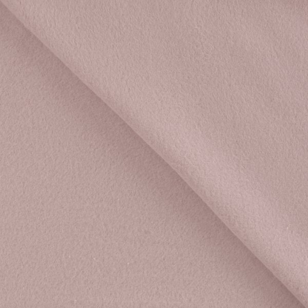 Bio Baumwoll Fleece - uni - old rose