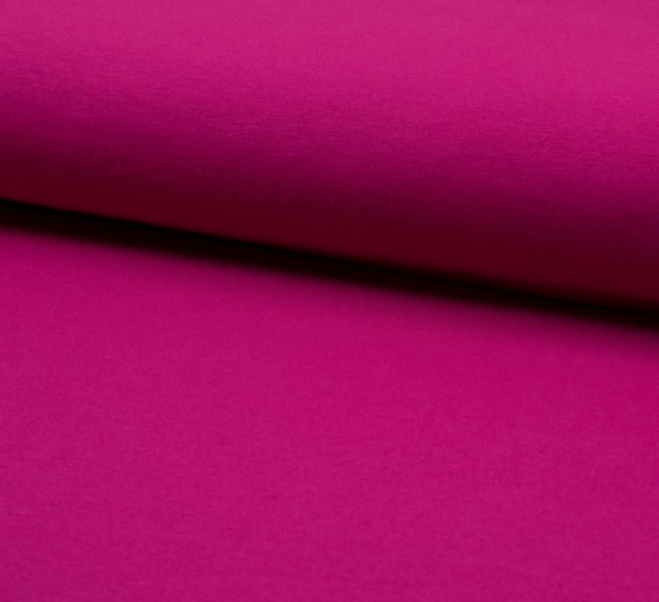 RESTSTÜCK 1,10m !!! - Bio Jersey - uni - fuchsia