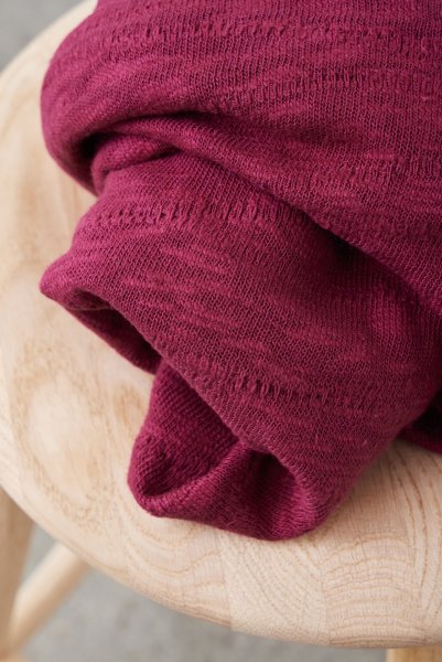 RESTSTÜCK 0,60m !!! - Bio Slub Jacquard - fuchsia - Mind the Maker