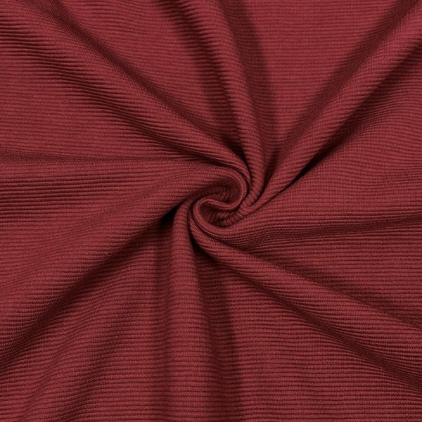 Rib Jersey - Ottoman - bordeaux