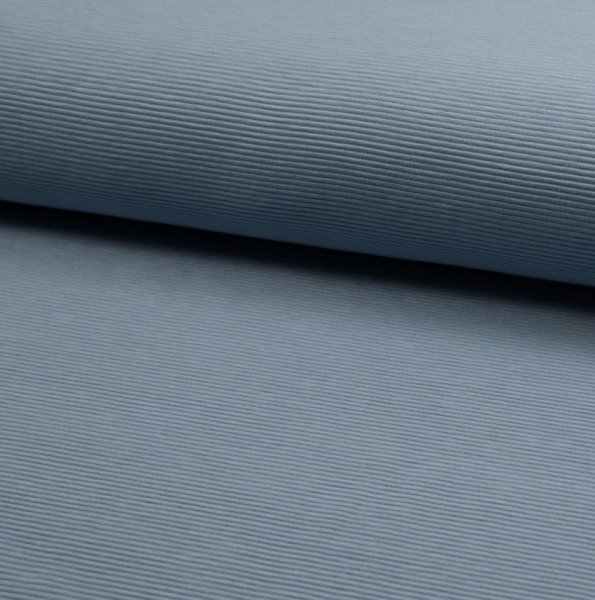 RESTSTÜCK 1,0m !!! - Rib Jersey - Ottoman - dusty blue