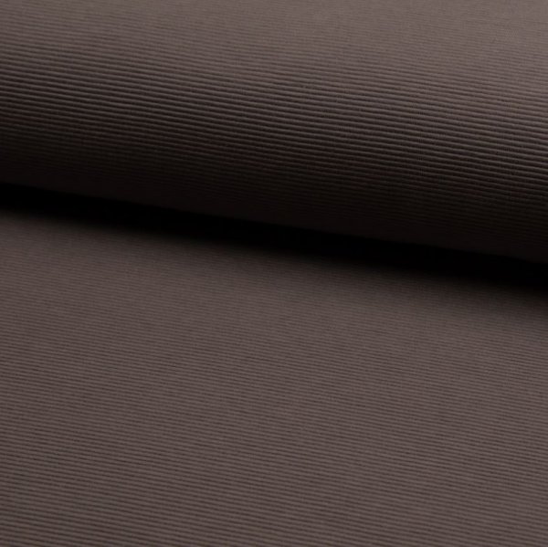 RESTSTÜCK 0,70m !!! - Rib Jersey - Ottoman - dusty brown