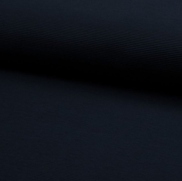 RESTSTÜCK 1,0m !!! - Rib Jersey - Ottoman - navy
