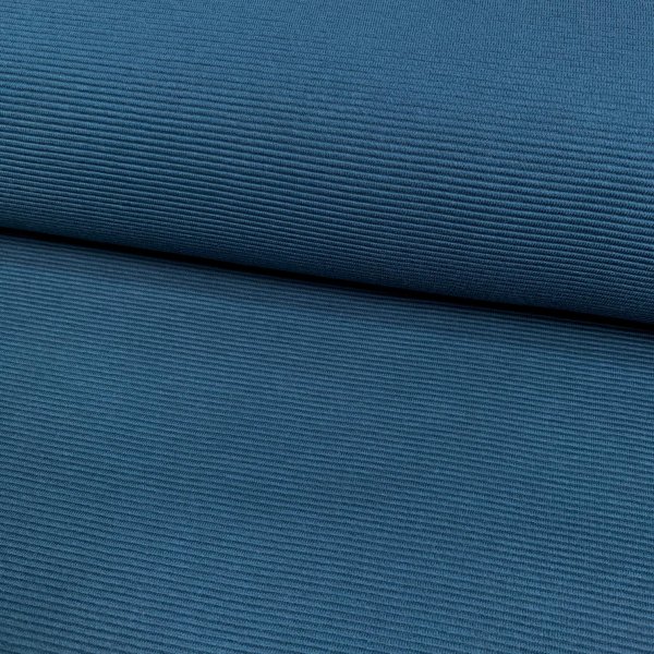 Rib Jersey - Ottoman - petrol