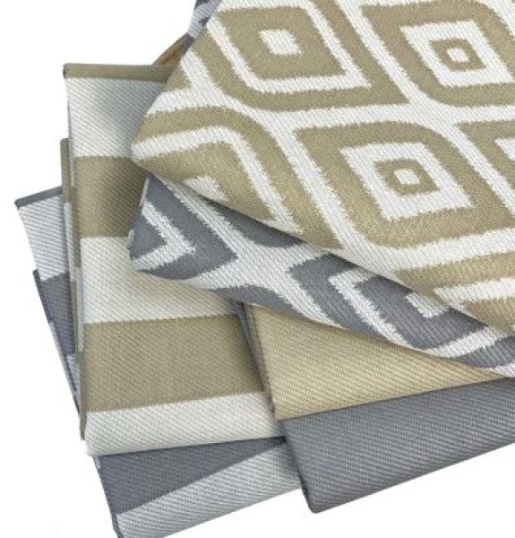 Outdoor Jacquard - Plain Double Wrap - sand