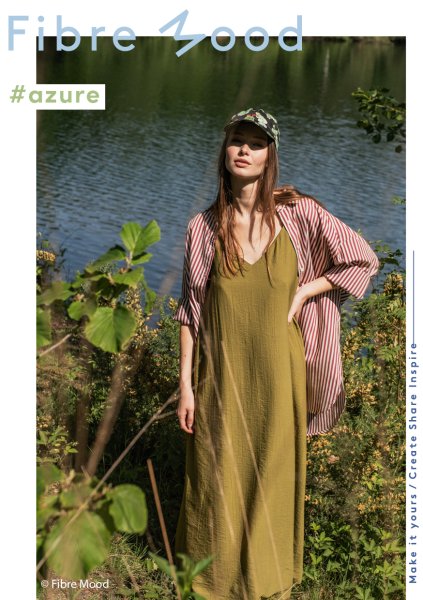 Viskose Warp Crinkel - uni - green - Fibremood No. 34