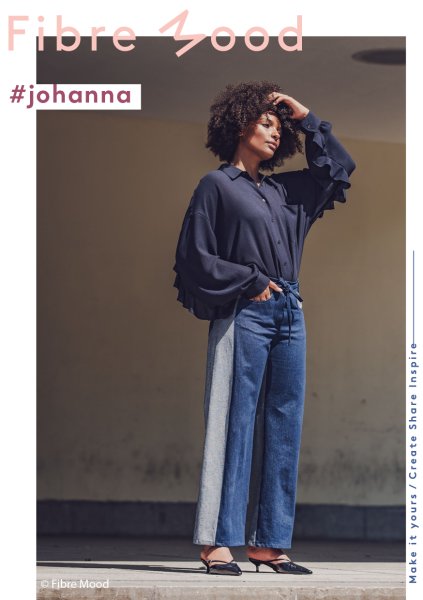 RESTSTÜCK 0,90m !!! - Sweat - jogging brush - dark blue - Fibremood No. 35