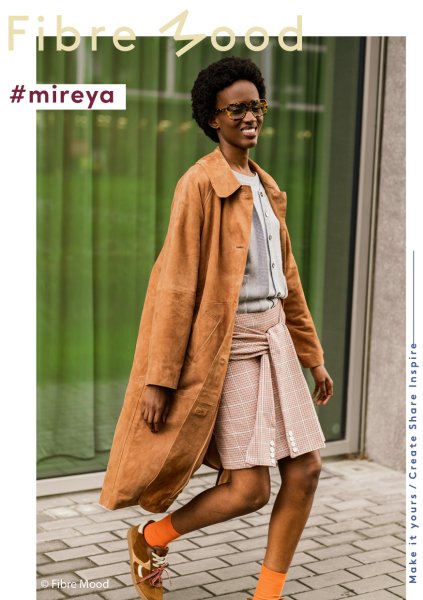 Viskosestretch - Check - rot - Fibremood No. 36