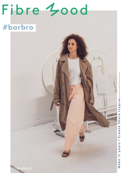 Baumwollstretch Twill - uni - peach - Fibremood No. 37