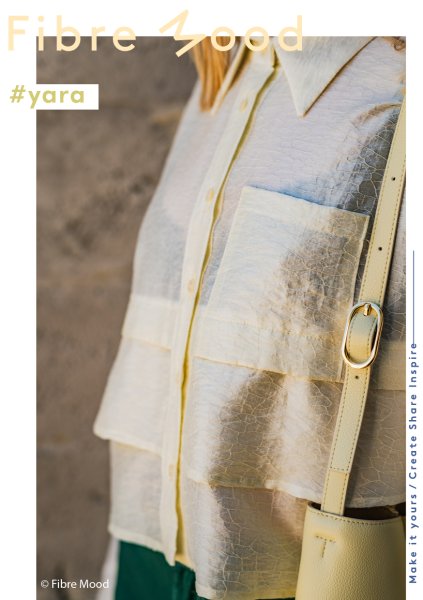 Tencel™ - Crinckle Jacquard - ecru - Fibremood No. 38