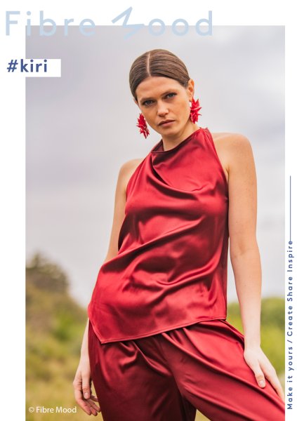 Satinstretch - uni - dark red - Fibremood No. 39