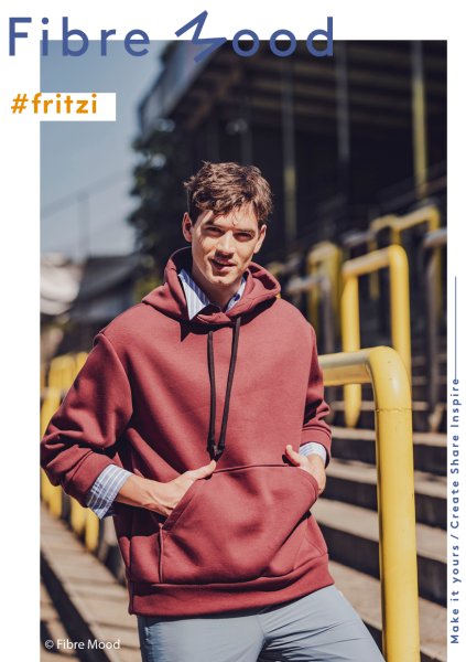 RESTSTÜCK 0,70m !!! - Sweat - recycled heavy jogging - dark brown - Fibremood Spezial No. 4