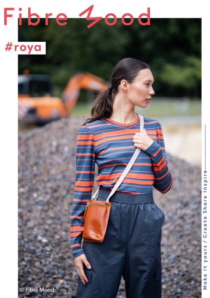 Rib Jersey - dark green/orange - Fibremood
