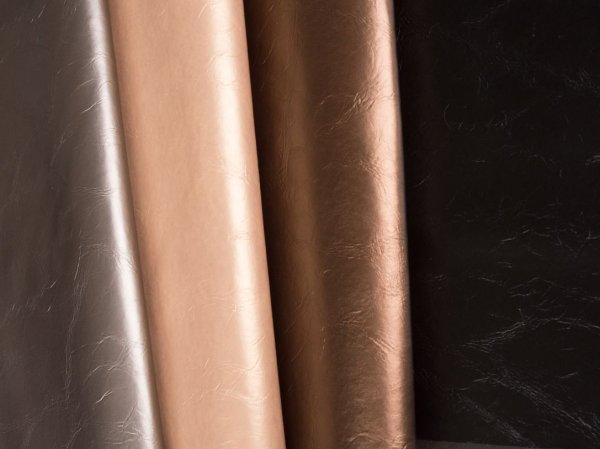Kunstleder - Paloma - uni metallic - gold - Swafing