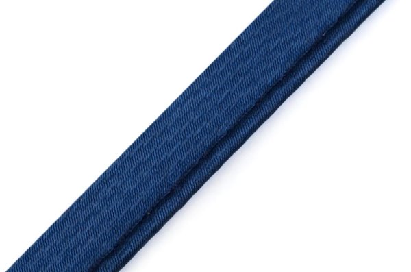 Paspelband unelastisch - Satin - navy - 10 mm