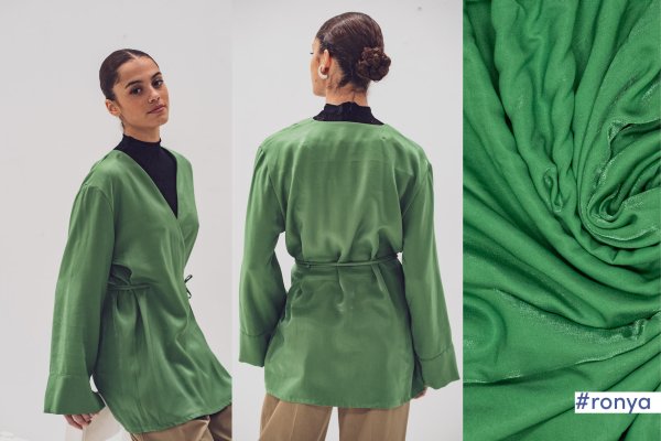 Viskosegemisch - Shiny - jungel green - Fibremood No. 37