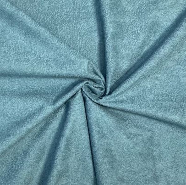 Frottee - Pico Terry - Rückseite laminiert - dusty blue