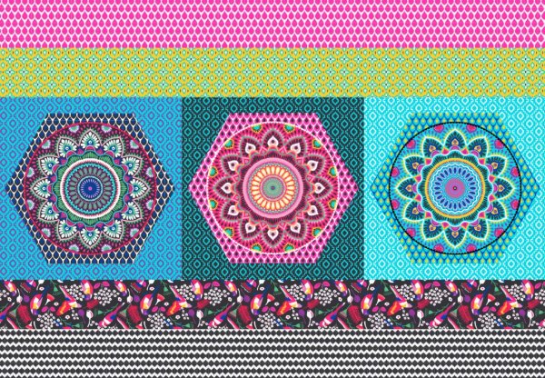 B-WARE!!!! - 1 Panel - Baumwoll Panel - Pillow Party by Jolijou - 1. Edition - Swafing