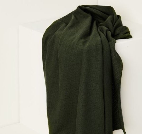 RESTSTÜCK 1,20m !!! - Bio Strick - Gem Pointelle - green khaki - Mind the Maker