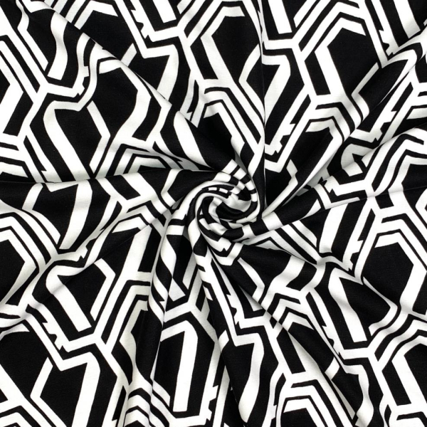 RESTSTÜCK 1,10m !!! - Punta di Roma - Honeycomb - black/white