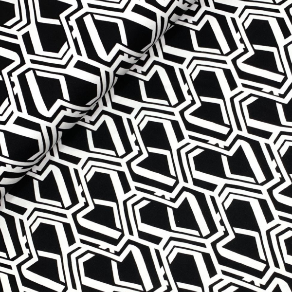 RESTSTÜCK 1,10m !!! - Punta di Roma - Honeycomb - black/white