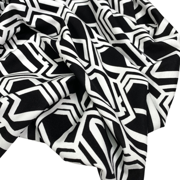 RESTSTÜCK 1,10m !!! - Punta di Roma - Honeycomb - black/white