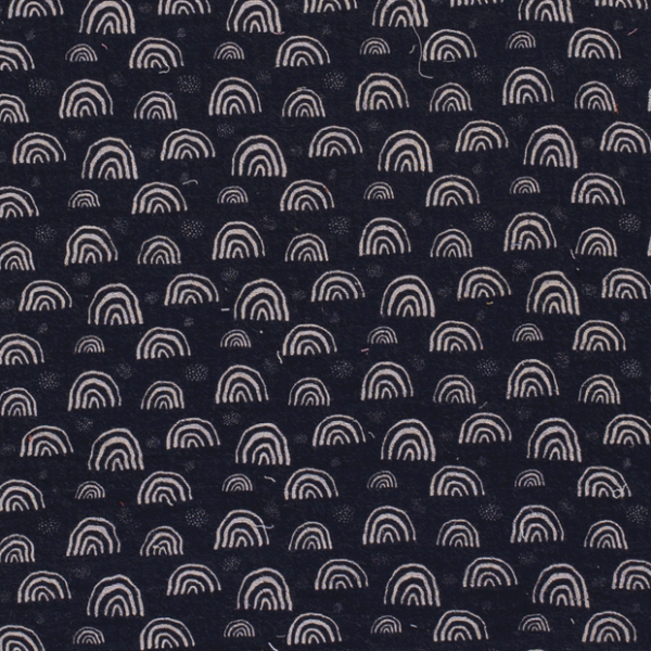 Musselin - Rainbow & Dots - marine