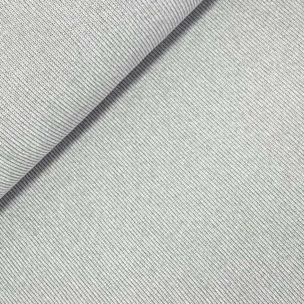 RESTSTÜCK 1,0m !!! - Rippstrick - Recycled Cotton - light grey