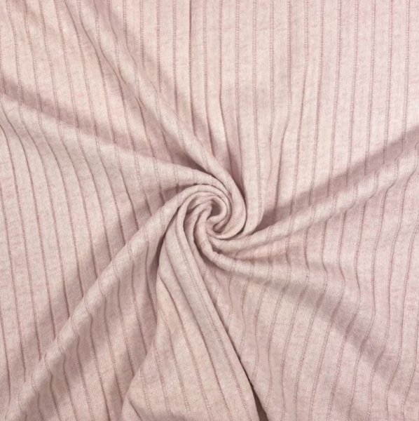 RESTSTÜCK 80cm !!! - Rippstrick - Recycled Rib - salmon meliert