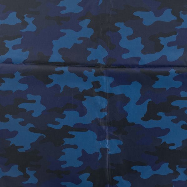 Regenstoff - wasserabweisend - Camouflage - navy/blue