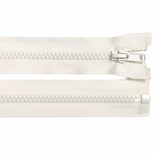 Reißverschluss - 45 cm - teilbar - natur