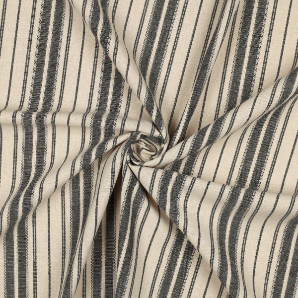 Viskose Leinen - Remi - natural/black
