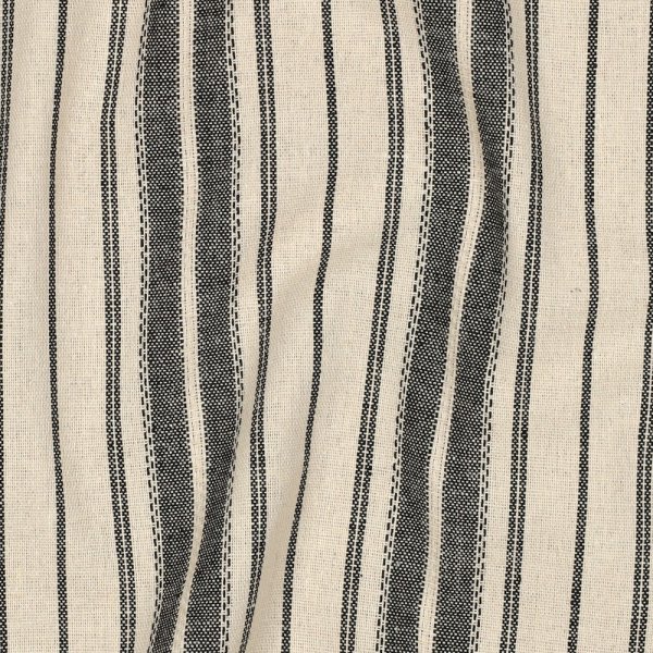 Viskose Leinen - Remi - natural/black