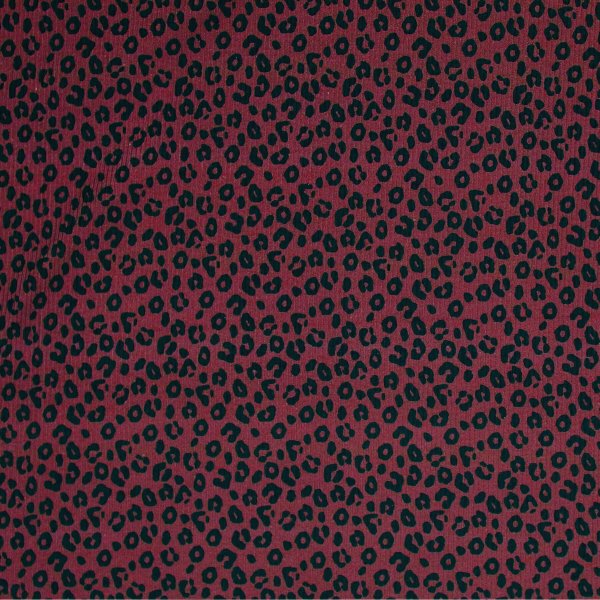 Ripp Jersey - Leopard - bordeaux
