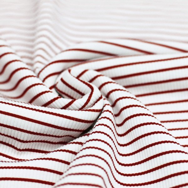 Ripp Jersey - Stripe - bordeaux