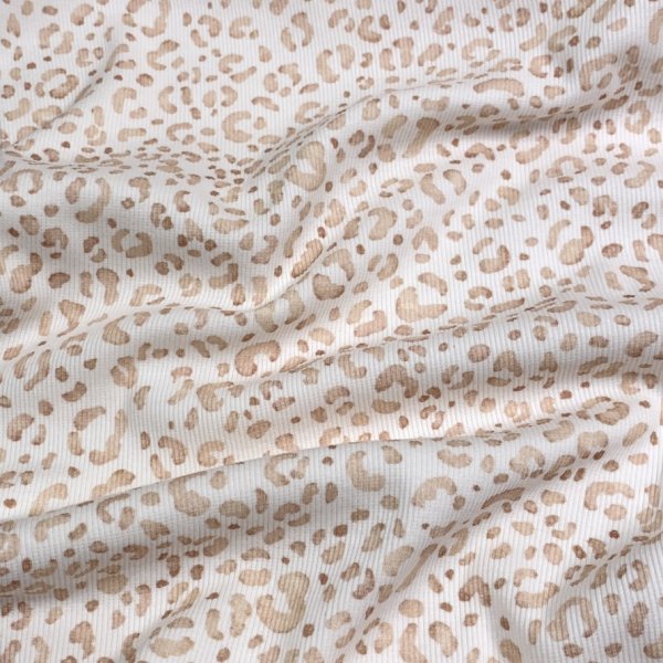 Rib Jersey - Leo - ivory/blush
