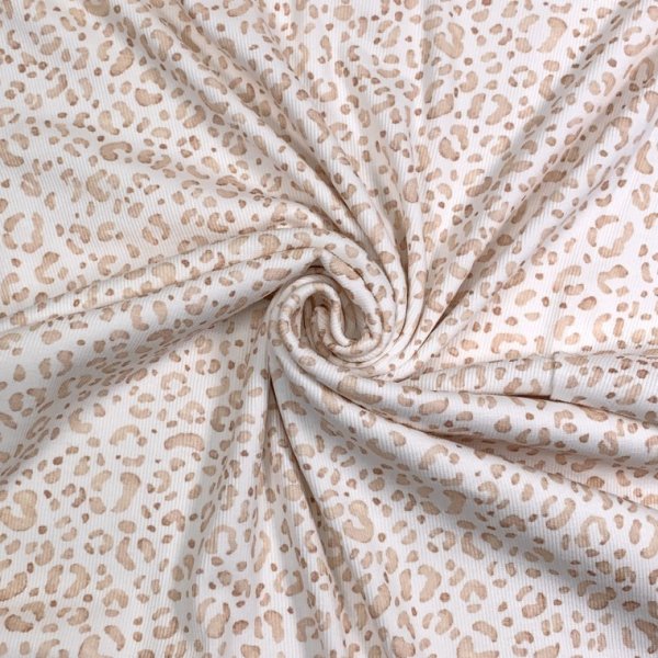 Rib Jersey - Leo - ivory/blush