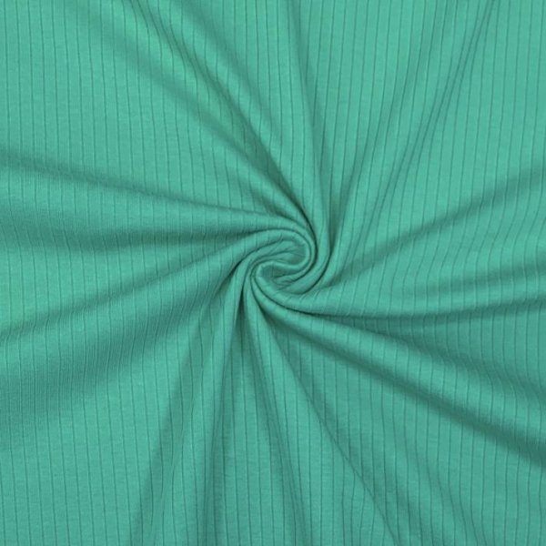 RESTSTÜCK 70cm !!! - Rippenjersey - Mandy - emerald