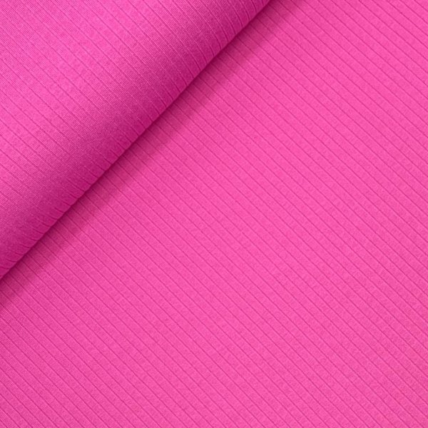 RESTSTÜCK 50cm !!! - Rippenjersey - Mandy - fuchsia