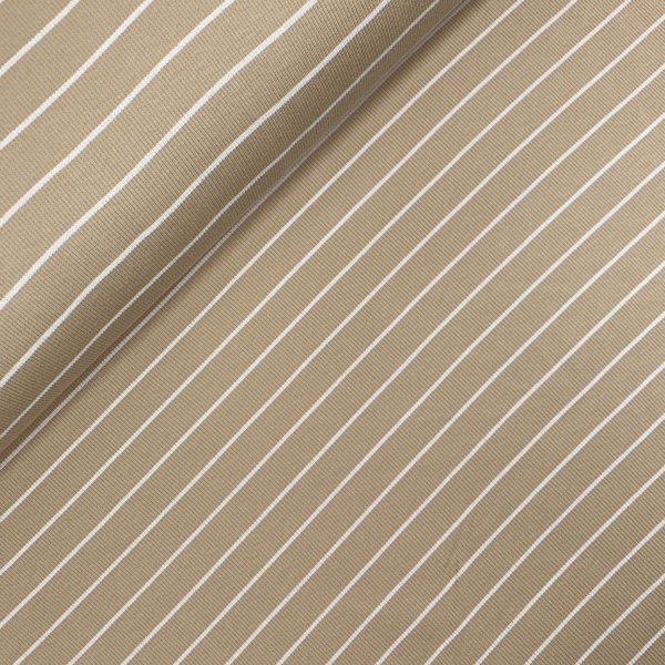 Rib Jersey - Streifen - beige/weiß
